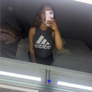 Adidas Gray Crop Top